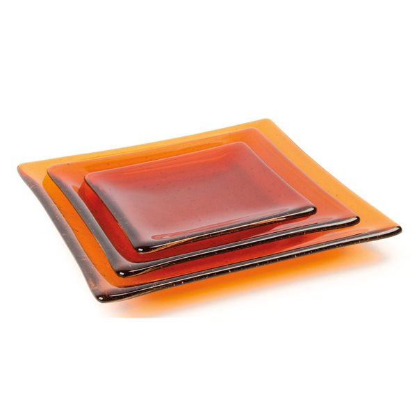 Sloped Square Plate - 21 x 21 x 2cm