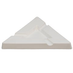 Ashtray - Triangular - 22.5x22.5x2.5cm - Base: 10.5x10.5cm