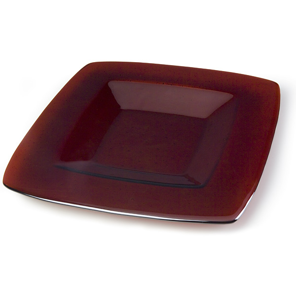 Round Edge Square Platter - 26.5x26.5x2.5cm - Base: 15.7x15.7cm
